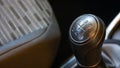 Close up of the gear lever on modern cars Royalty Free Stock Photo