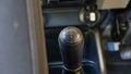 Close up of the gear lever on modern cars Royalty Free Stock Photo