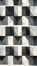Abstract Geometric Pattern Gray Scale 3D. Royalty Free Stock Photo