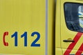 Close-up of German emergency vehicle