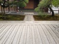 Close up of the Ginshadan sand layout in Kyoto, Japan. Royalty Free Stock Photo