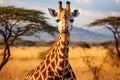 Close up of a Giraffe in the Moremi Game Reserve Okavango River Delta, National Park, Botswana, Giraffe in Serengeti National Park