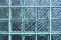 Close up glass block wall pattern background. Royalty Free Stock Photo