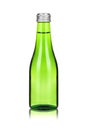 Close-up glass bottle with mineral water Royalty Free Stock Photo