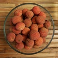 Lychee Bowl Royalty Free Stock Photo