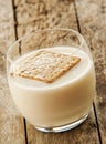 close up with glass of milk Royalty Free Stock Photo