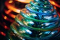 a close up of a glass sculpture