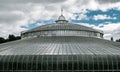 Close-up on a glasshouse in Glasgow Botanic Gardens