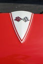 Close-up of a glossy red Chevrolet Corvette car Royalty Free Stock Photo