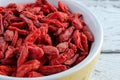 Close up of Goji Berries In Bowl