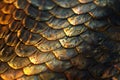 A close up of a gold leafy patterned surface Royalty Free Stock Photo