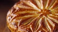Close Up Of Golden Brown King Cake Pastry Royalty Free Stock Photo