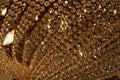 Close-up from a golden chandelier Royalty Free Stock Photo