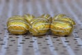 Close Up Golden Chocolate Eggs At Amsterdam The Netherlands 27-3-2022 Royalty Free Stock Photo