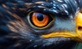 Close up of golden eagle's eye. Selective focus on the eye Royalty Free Stock Photo