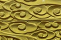 Close-up Golden Filigree Gloss Texture Background.