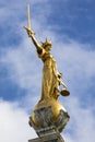 Lady Justice Statue at The Old Bailey in London Royalty Free Stock Photo