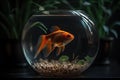 Close-up of a goldfish in an aquarium Royalty Free Stock Photo