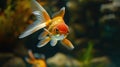 Close Up of Goldfish in Aquarium Royalty Free Stock Photo