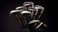 Close-up of golf clubs and ball Royalty Free Stock Photo