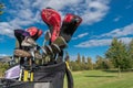 Close up of golf clubs in Corby golf clubs