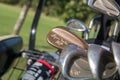 Close up of golf clubs in Corby golf clubs