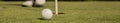 1240-240. Close-up of a golf hole