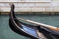 Close up of gondola in Venice