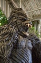 Gorilla statue made form tires