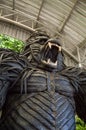 Gorilla statue made form tires