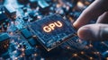 Close-Up of GPU Chip Held in Hand, Representing Advanced Graphics Processing Technology_5