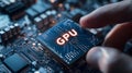 Close-Up of GPU Chip Held in Hand, Representing Advanced Graphics Processing Technology_3