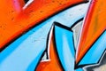 Close-up of the graffiti Royalty Free Stock Photo