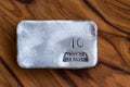 Poured Silver bar