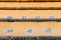 grandstand for spectators in the bullring, Ronda, Spain Royalty Free Stock Photo