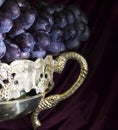 Close up of grape in vase Royalty Free Stock Photo