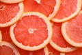 Close up of grapefruit fruit slices