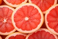 Close up of pink grapefruit fruit slices