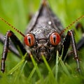 Close up of a grasshopper (Ceratophorus frugilegus)