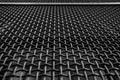 Close-up of a grate with a pattern of intertwined iron wires, Italy Royalty Free Stock Photo