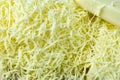 Close up grated cheddar cheese,selective focus Royalty Free Stock Photo