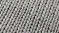 Close-up of Gray Knitted Fabric Texture for Background or Craft Projects Royalty Free Stock Photo