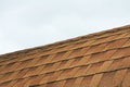 Gray roof tiles and sky