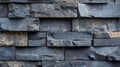 Close-up of a Gray Stone Wall with Irregularly Shaped Bricks Royalty Free Stock Photo