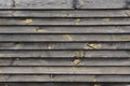 Close up of gray wooden fence panels Royalty Free Stock Photo