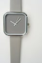 Close up of gray wrist watches