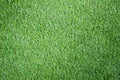 Close up Green artificial grass textures background