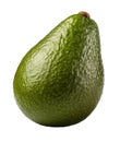 A close up of a green avocado