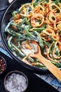 Close-up of Green Bean Casserole, top view Royalty Free Stock Photo