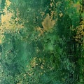 Close-up of a green and gold textured surface Royalty Free Stock Photo